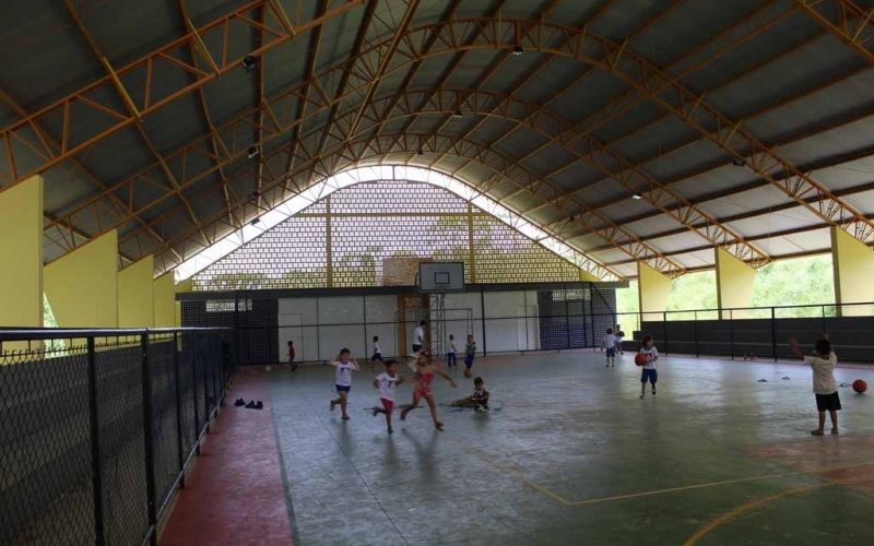 Alunos da Escola Clotilde dos Santos Gomes vão ganhar um novo espaço para prática de atividades esportivas