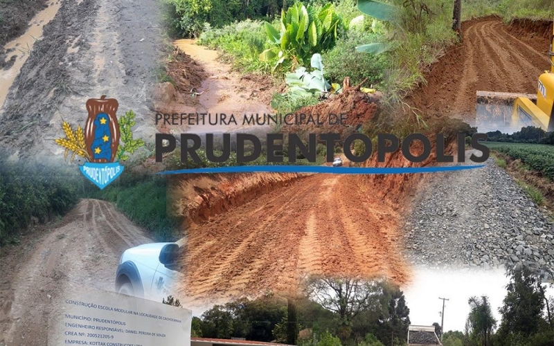 A Prefeitura de Prudentópolis está realizando obras e manutenção em diversos pontos do município