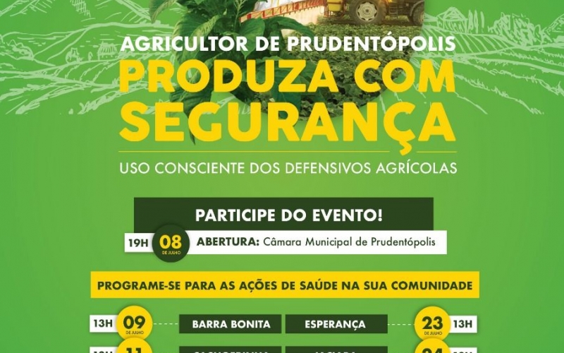 Campanha julho verde: defensivos agrícolas, produza com segurança