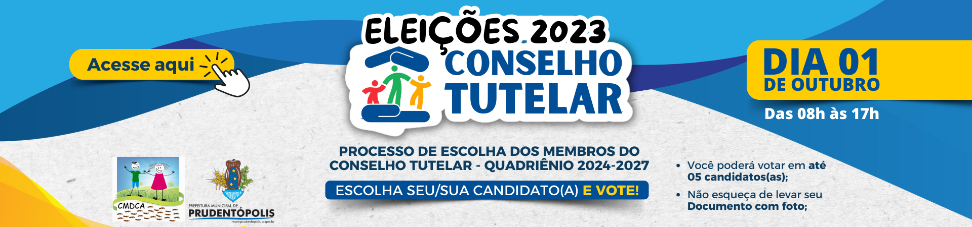 ELEIÇÕES 2023 – “CONSELHO TUTELAR”.