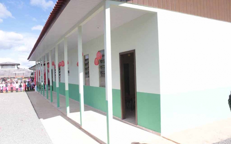 Mais 2 salas de aula novinhas no CMEI Santa Luzia, na Vila da Luz