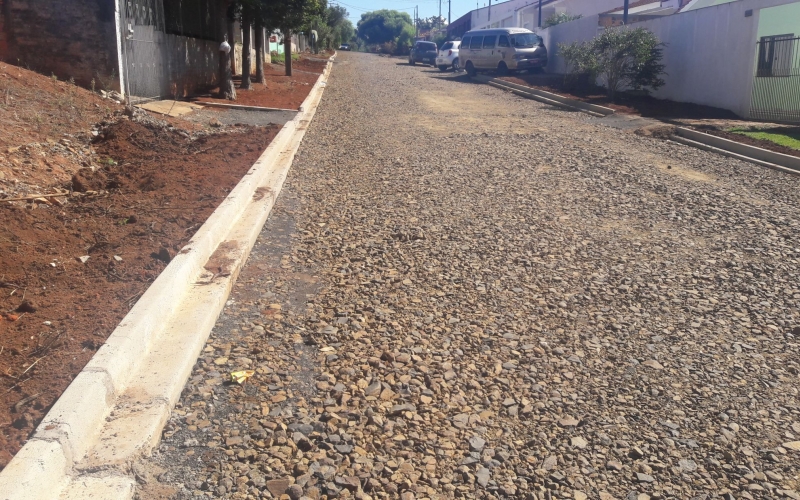 Ruas do Jardim Delmira estão sendo preparadas para receber pavimentação asfáltica