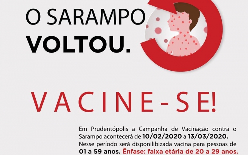 Iniciou em todo Paraná a Campanha de Vacinação contra o Sarampo 